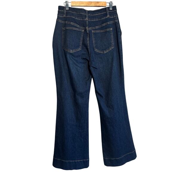 Bagatelle Collection Wide Leg Jeans Size 30 | High Rise Dark Wash Denim Pants - Picture 5 of 8